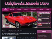 Tablet Screenshot of californiamusclecars.com